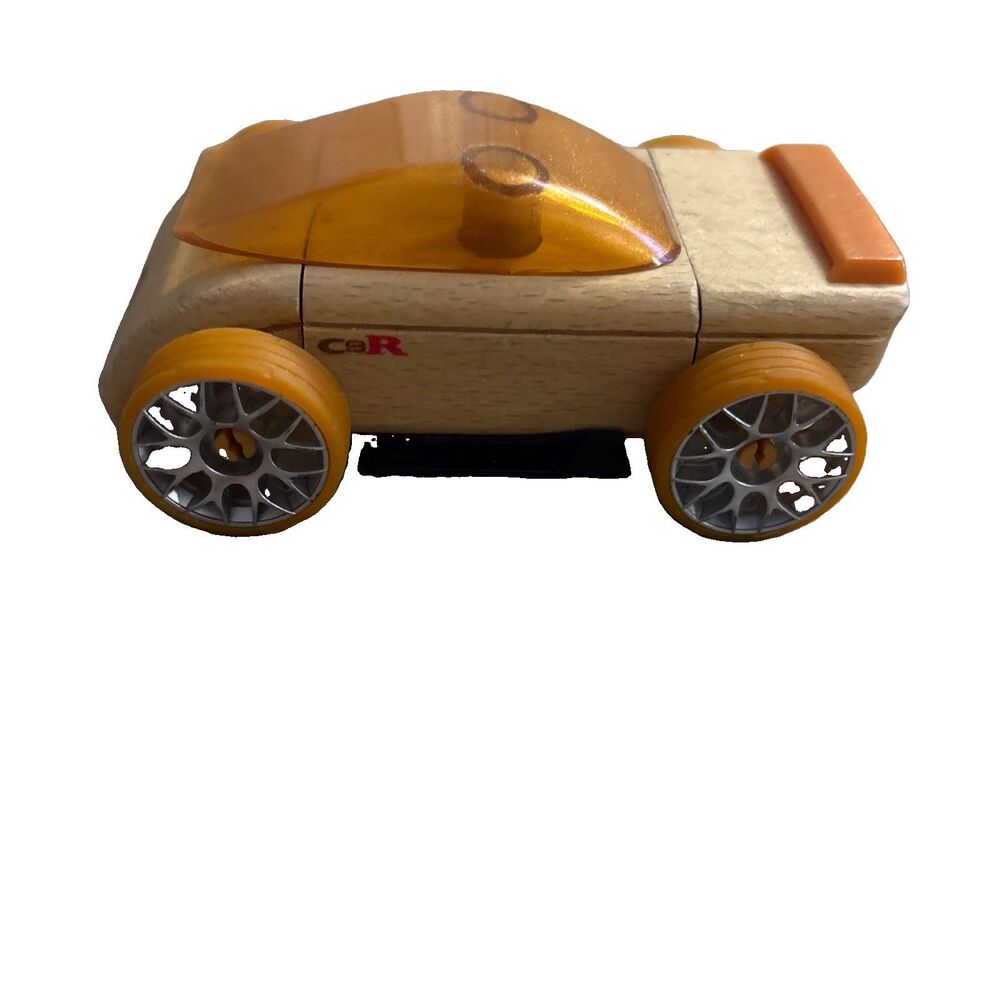 Automoblox by Calello Wooden Toy Car Authentic C9s Vehicle Gold